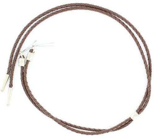 M & F Western Mens Braided With Tips Stampede String (Brown)