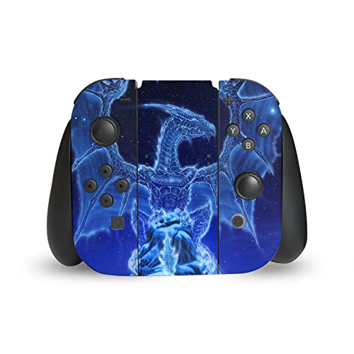 Head Case Designs Officially Licensed Ed Beard Jr Winter Spirit Dragons Vinyl Sticker Gaming Skin Decal Cover Compatible with Nintendo Switch Joy-Con Controller