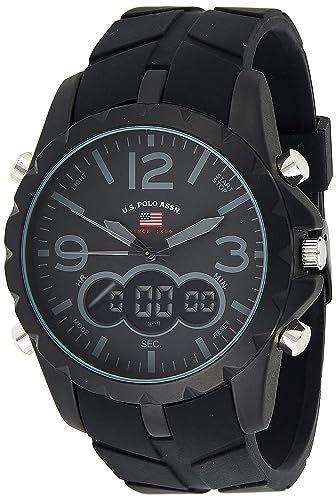U.S. Polo Assn. Sport Men's US9287 Watch with Black Rubber Band