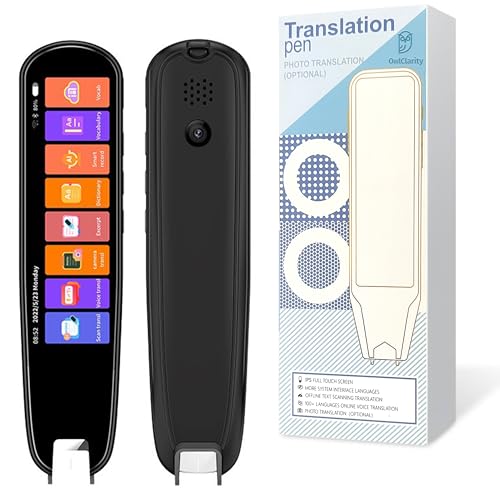 Translator Pen Scanner, Portable 134 Language Translator Device with 3.38 Inch Touch Screen, OCR Text to Speech, Wi-Fi Wireless Reading Pen for Dyslexia | OwlClarity