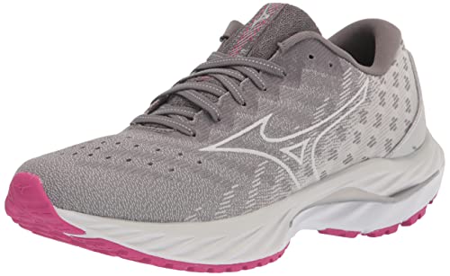 Mizuno Women's Wave Inspire 19 Running Shoe, Shade/White, 8.5