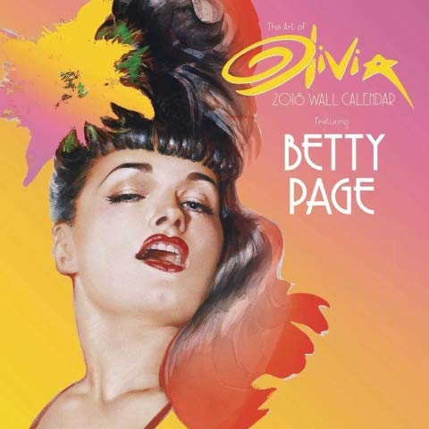 2019 The Art of Olivia Featuring Bettie Page WALL CALENDAR
