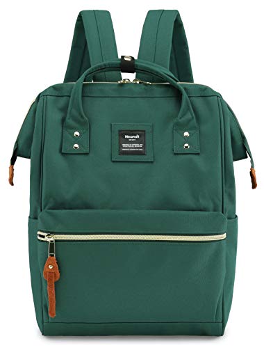 himawari Travel School Backpack with USB Charging Port 15.6 Inch Doctor Work Bag for Women&Men College Students(H900d-L USB Dark Green)