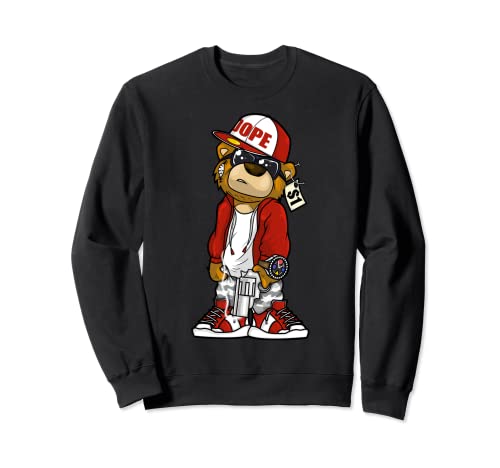 Hip Hop Dope Hustle Teddy Bear Rap Lover Clothing Men Women Sweatshirt
