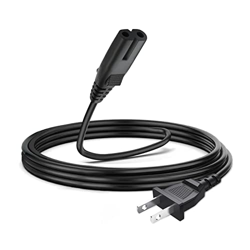 10Ft 2 Prong AC Power Cord Plug for ONN. 100008734 100008736, ONN TV, JBL PartyBox 100 200 300 1000 310 710 1000 On-The-Go Bluetooth Speaker ION Game Day Party Speaker Charger Charging Power Cable