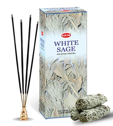 Hem White Sage Tubes Incense, 20g, Box of Six