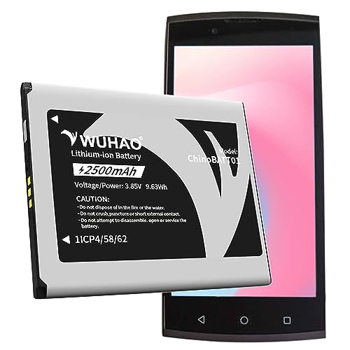WUHAO Upgraded [2500mAh] for Unimax UMX U683CL U693CL Replacement Battery ChinoBATT01 Battery