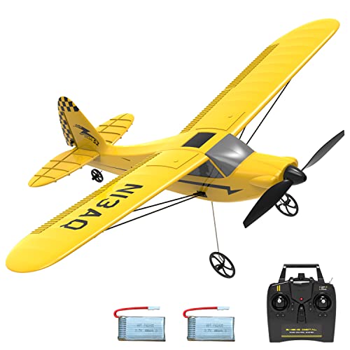 VOLANTEXRC RC Plane 3CH RC Trainer Airplane Sport Cub S2 with Propeller Saver&Xpilot Stabilization System, Easy to Fly for Kids and Adults, Ready to Fly, Yellow (761-14 RTF)