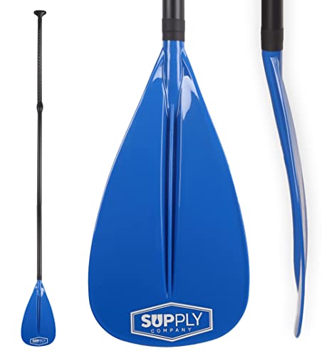SUP Paddle - 3 Piece Paddle Board Paddles Adjustable - Lightweight, Durable & Packable for Travel - Floating Paddle Board Paddle w/High-Grade Aluminum Shaft & Nylon Blade for Efficient Strokes