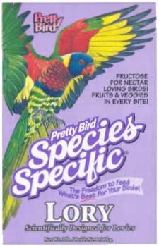Pretty Bird Species Specific Lory Bird Food, 20 Lb.
