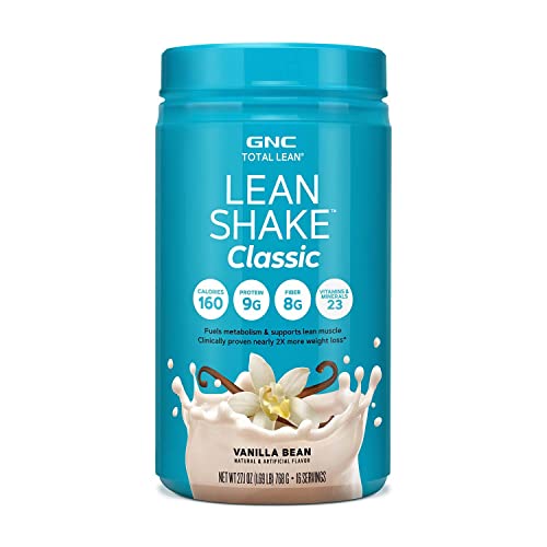 GNC Total Lean | Lean Shake Classic | Fuels Metabolism & Supports Lean Muscle | Vanilla Bean | 16 Servings