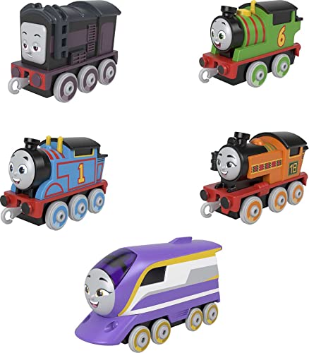 Fisher-Price Thomas & Friends Toy Trains for Kids,Adventures Engine Pack,Set of 5 Push-Along Vehicles for Preschool Kids Ages 3 and Older