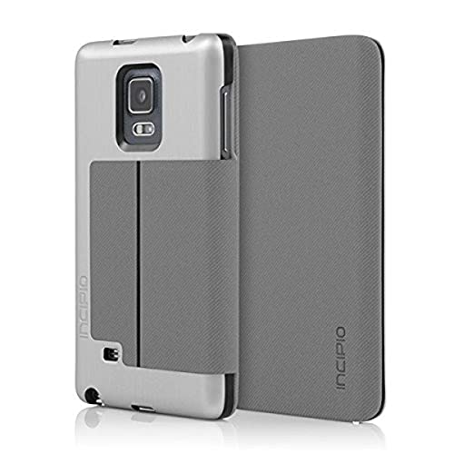 Samsung Galaxy Note Edge Case, Incipio [Premium Folio Case] Highland Case for Samsung Galaxy Note Edge-Silver/Charcoal