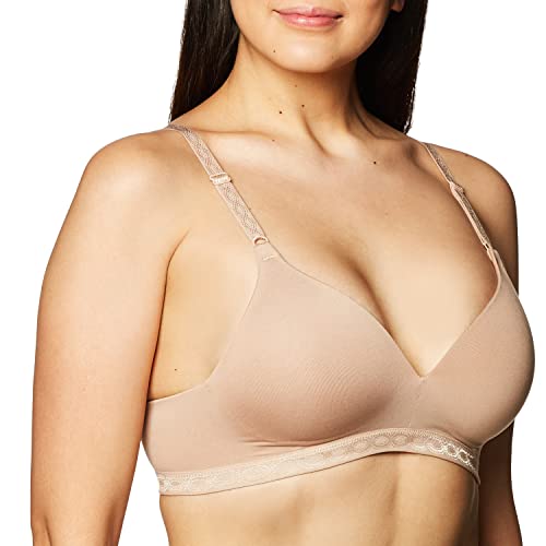 Warner's Women's Cloud 9 Super Soft Wireless Lightly Lined Comfort Bra 1269, Toasted Almond, 40B