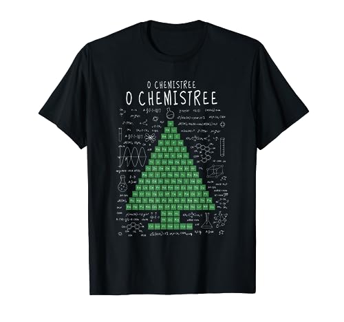 O Chemistree Funny Periodic Table Chemistry Christmas Tree T-Shirt