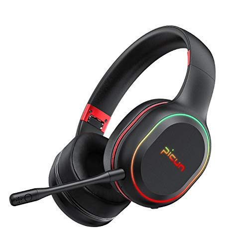 Meseto Premium Wireless Bluetooth Noise Cancelling Headphones with Microphone, Foldable Over-Ear Headset with Comfortable Protein Earpads, 60 Hours Playtime, for Travel/Work, Black