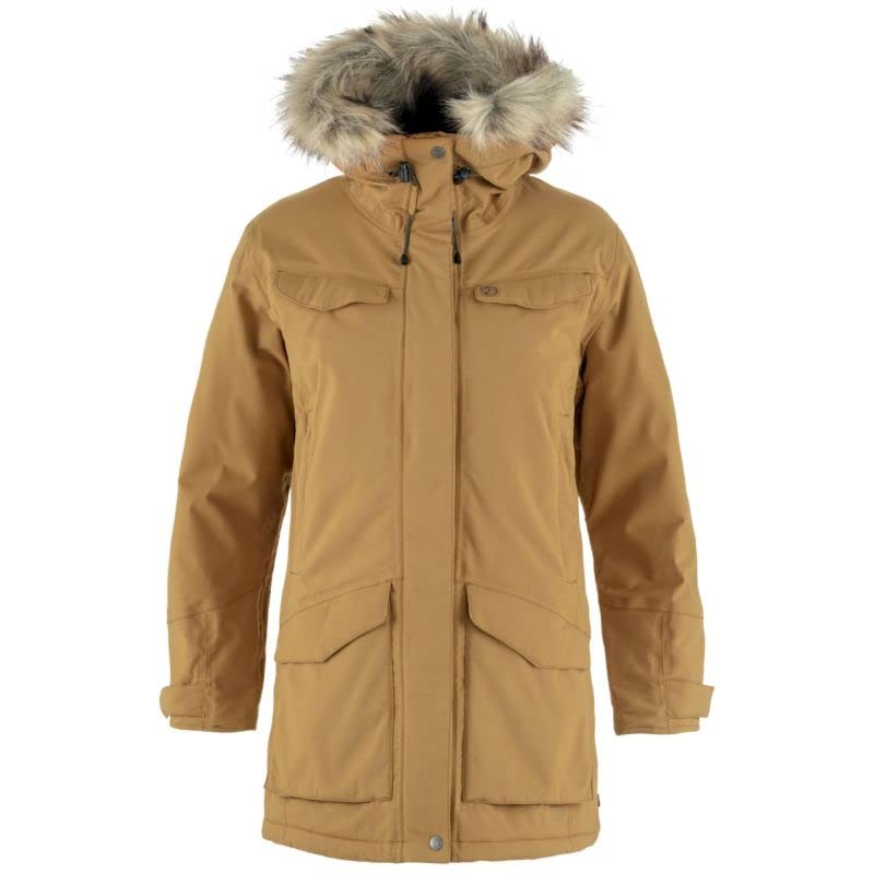 Fjallraven F86369232L Nuuk Parka W Buckwheat Brown L