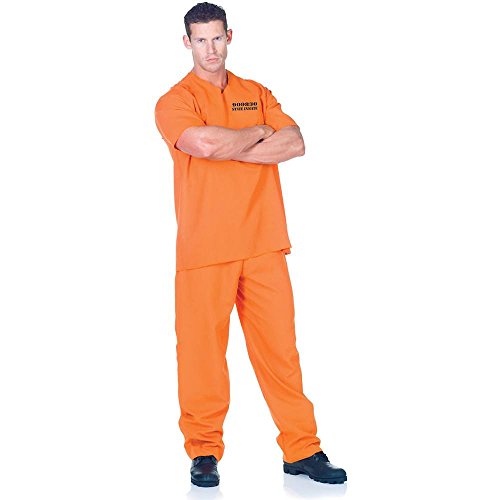 Public Offender Inmate Costume Small Orange