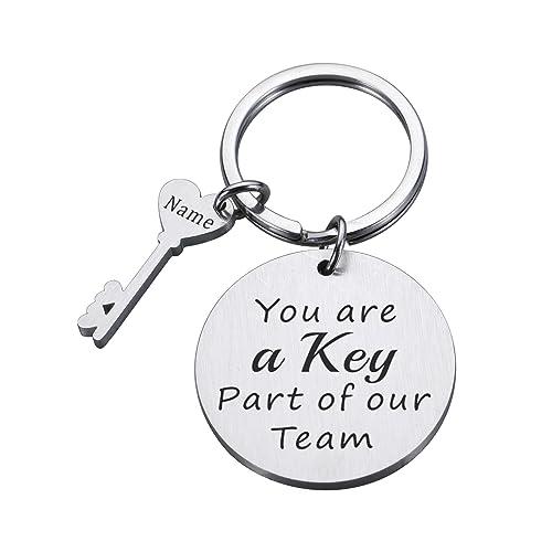 Personalized Custom Keychain Coworker Thank You Gifts for Women Men Colleagues Friends Employee Appreciation Gift Going Away Leaving Farewell Retirement Good Bye Gifts Bulk Gifts for Coworkers Teacher