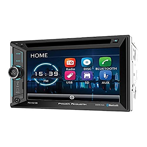 Power Acoustik PD-623B 2-DIN Source Unit With Bluetooth/6.2' LCD,BLACK