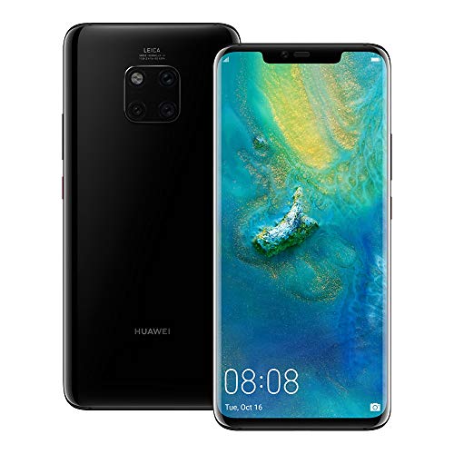 Huawei Mate 20 Pro (LYA-L29) 6GB / 128GB 6.39-inches LTE Dual SIM Factory Unlocked - International Stock No Warranty (Black)
