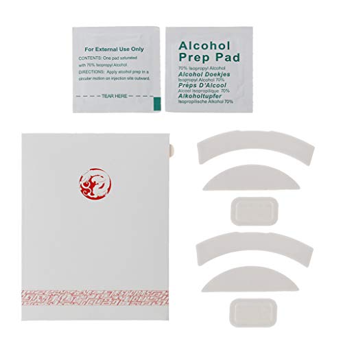 CUCUDAI 2 Sets/Pack Tiger Gaming Mouse Feet Mouse Skate for Razer Deathadder Elite Gaming Mouse White Teflon Mouse Glides Curve Edge