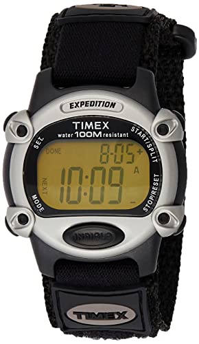 Timex Men's T48061 Expedition Full-Size Digital CAT Black Fast Wrap Strap Watch