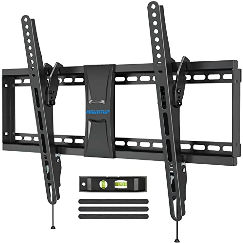 MOUNTUP UL Listed TV Wall Mount, Tilting TV Mount Bracket for Most 37-75 Inch Flat Screen/Curved TV Low Profile Wall Mount Saving Space Max VESA 600x400mm Hold up to 99 lbs Fit 16' 18' 24' Stud MU0008