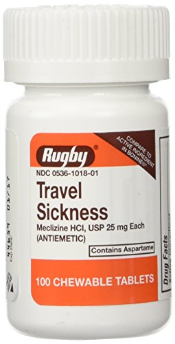 Rugby Travel Sickness, Tablets, 100 Ea