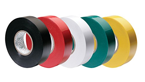 Ancor 339066 Electrical Tape, 1/2' x 20' Assorted