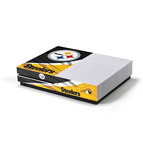 Skinit Decal Gaming Skin Compatible with Xbox One S Console - Officially Licensed NFL Pittsburgh Steelers Design