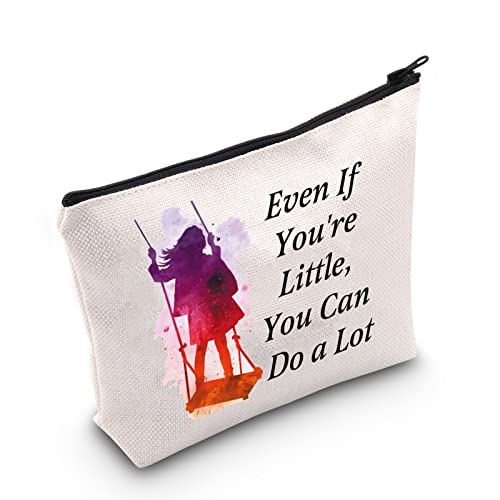 POFULL Matilda the Musical Inspired Gift Broadway Musical Gift Even If You're Little You Can Do a Lot Cosmetic Bag (Little Can Do a Lot)