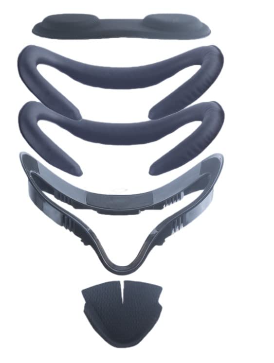 SINBEAUTIES VR Face Interface is Compatible with Quest 2 Accessories, PU Leather Foam Pad, lens Cover and Leak Proof Light Nose Pad, Anti Sweat, Anti Fogging and Easy to Clean (5 in 1)