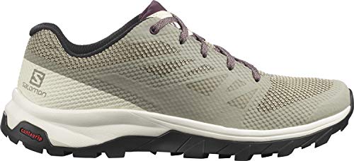 Salomon Women's Outline W Hiking, Vetiver/Vanilla Ice/Winetasting, 12