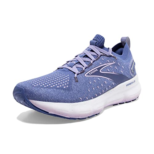 Brooks Women’s Glycerin StealthFit 20 Neutral Running Shoe - Blue/Pastel Lilac/White - 8.5 Medium