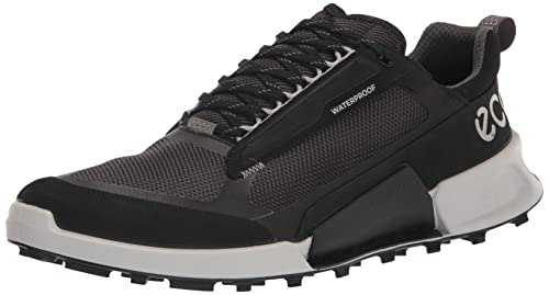 ECCO Men's Biom 2.1 Cross Mountain Waterproof Low Trail Running Shoe, Black/Magnet/Black, 9-9.5