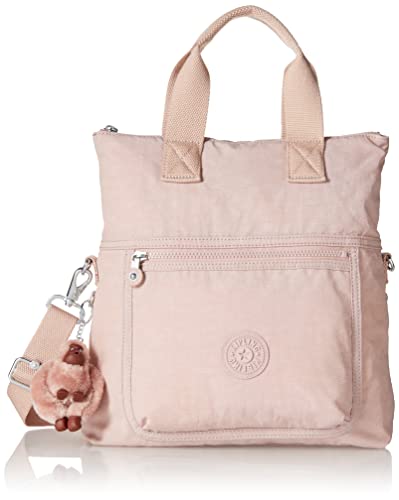 Kipling Women's Eleva Shoulder, Fashionable, Stylish, Removable and Adjustable Strap, Nylon Travel Bag, Brilliant Pink