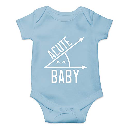 CBTwear Acute Baby - Math, Genius, Geek, Nerd - Shower Gift - Cute Infant One-Piece Baby Bodysuit (6 Months, Light Blue)