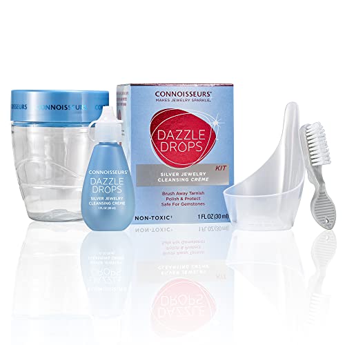CONNOISSEURS Dazzle Drops Silver Jewelry Cleaner Crème, 1 Ounce