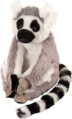 WILD REPUBLIC Ring Tailed Lemur Plush, Stuffed Animal, Plush Toy, Kids Gifts, Cuddlekins, 8 Inches