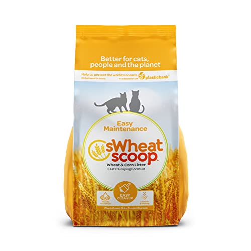 sWheat Scoop Wheat-Based Natural Cat Litter, Wheat and Corn, 12 Pound Bag