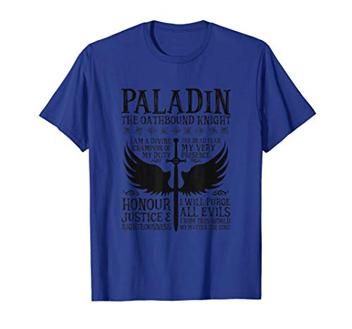 Paladin, The Oathbound Knight - RPG Class T-Shirts