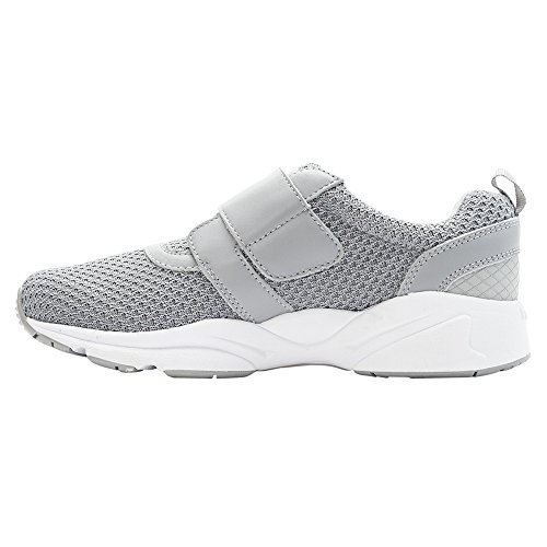Propét womens Stability X Strap Sneaker, Light Grey, 8 XX-Wide US