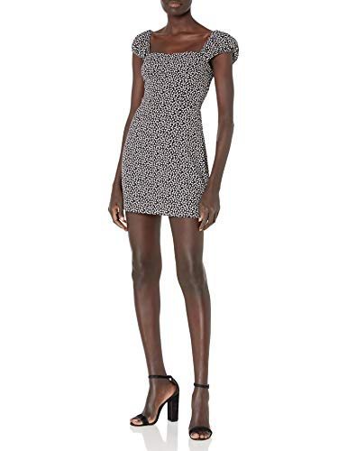 French Connection Women's Printed Mini Dress, Black Multi, 12