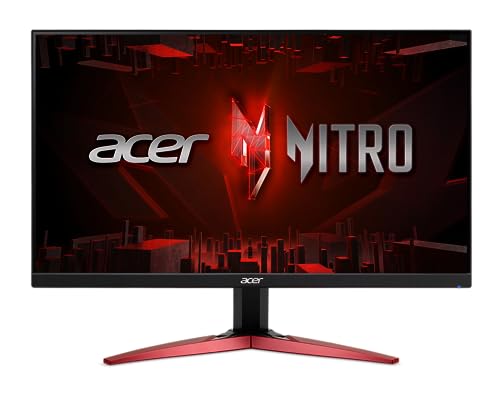 Acer Nitro 23.8' Full HD 1920x1080 PC Gaming Monitor | AMD FreeSync | Up to 100Hz Refresh | 1ms (VRB) | 99% sRGB | Two 2W Speakers | VESA Mountable | 2 x HDMI Ports 1.4 & 1 x VGA Port | KG241Y Ebmiix