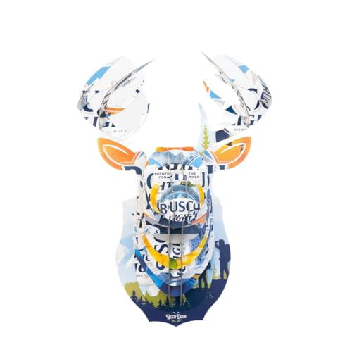 Beer Deer Busch Light Deer Head 3D Cardboard Mount Wall Art