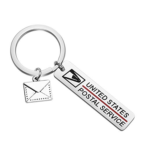 FAADBUK Post Office Keychain Postman Gift Postal Jewelry Gifts for Postal Staff (Post Office K-S)
