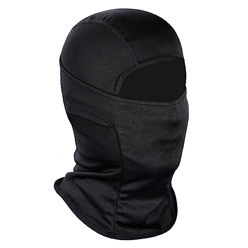 Achiou Ski Mask for Men Women, Balaclava Face Mask, Shiesty Mask UV Protector Lightweight for Motorcycle Snowboard Black