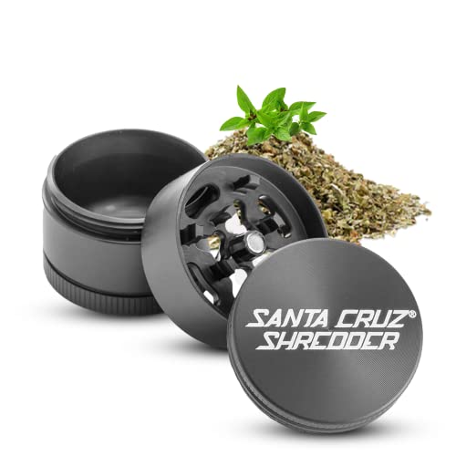Santa Cruz Shredder Herb Grinder 3 Piece Medium 2 1/8' Superior Grip and Aluminium (Grey)