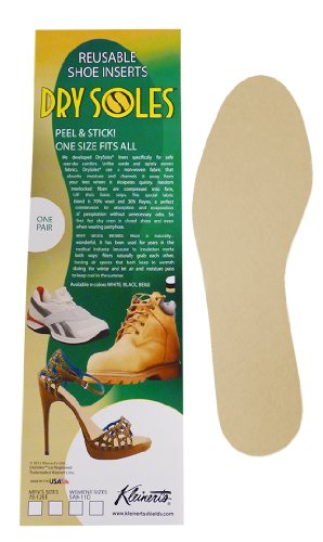 Dry Soles Shoe Inserts For Women - Stops Sweaty Feet (Beige/Fits Shoe Sizes 5-11)